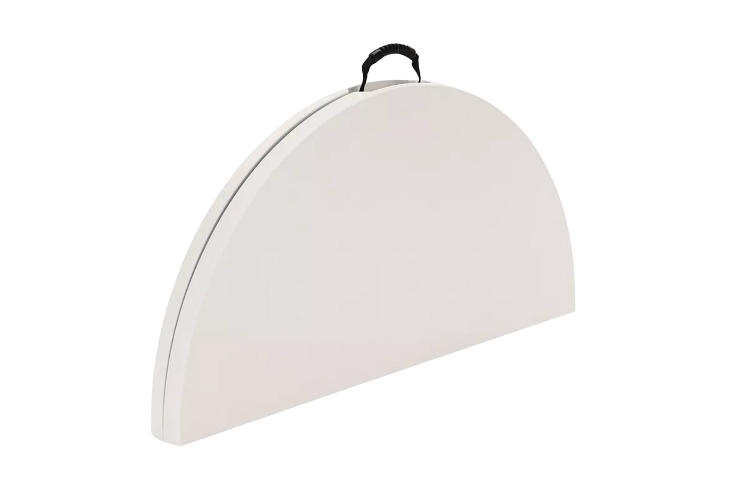 White plastic solid top rental table for receptions and parties in PG County, Maryland