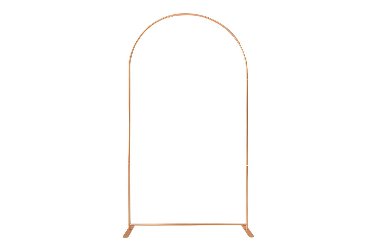 Gold 7'arch-shaped stand on a white background