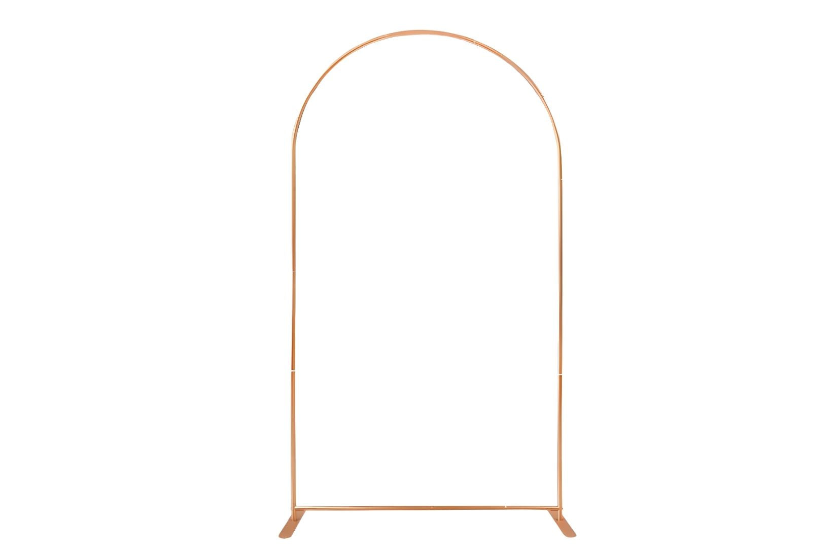 Gold 7'arch-shaped stand on a white background
