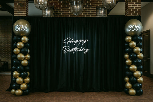 Happy Birthday Neon Sign Rental Large 30"x21"