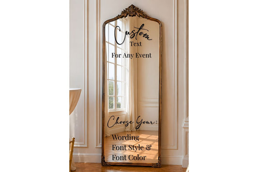 Golden Bronze Ornate Arch Selfie Mirror Rental