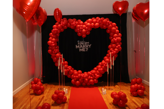 Balloon Heart Arch Rental