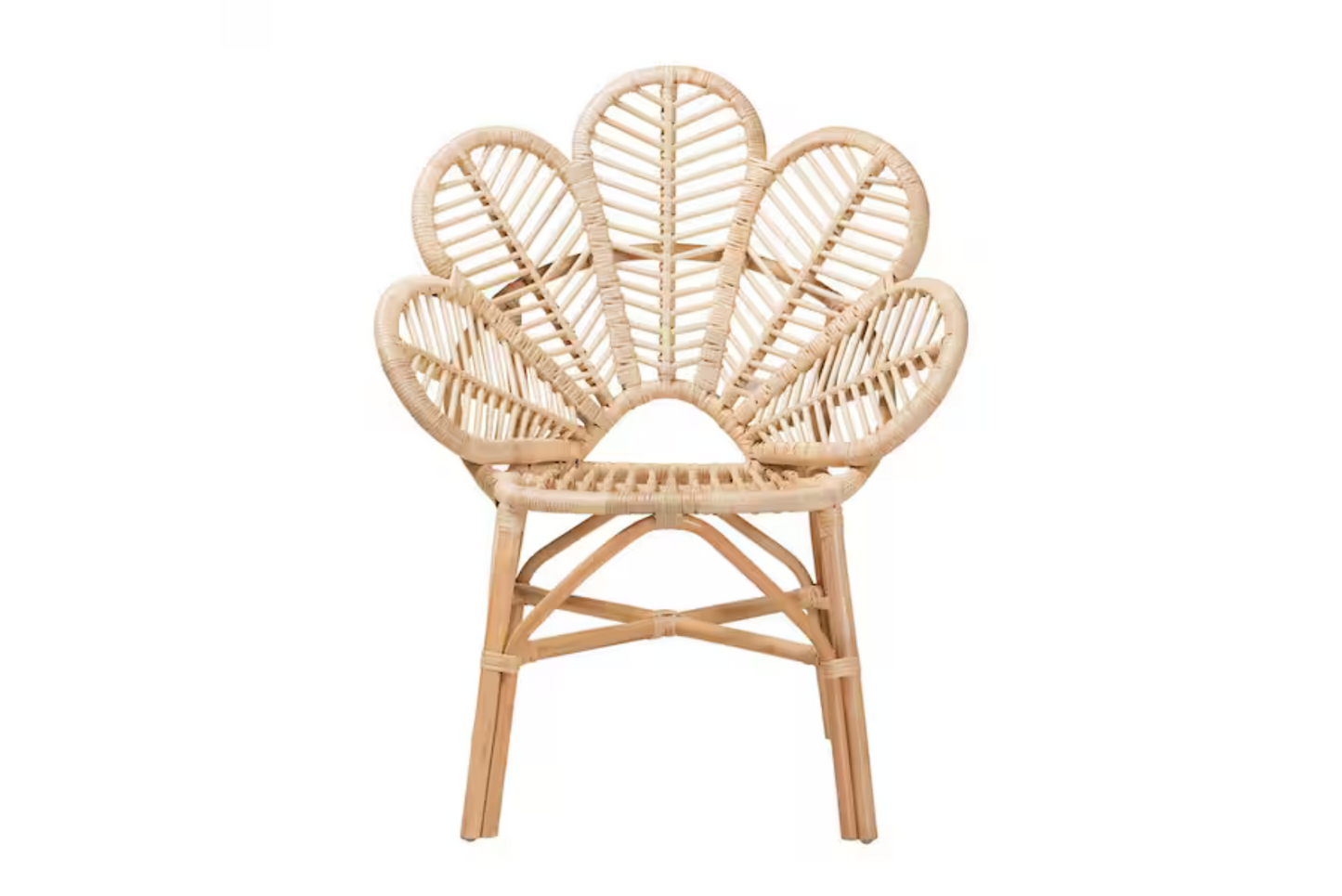 Boho chair used for safari themed baby shower