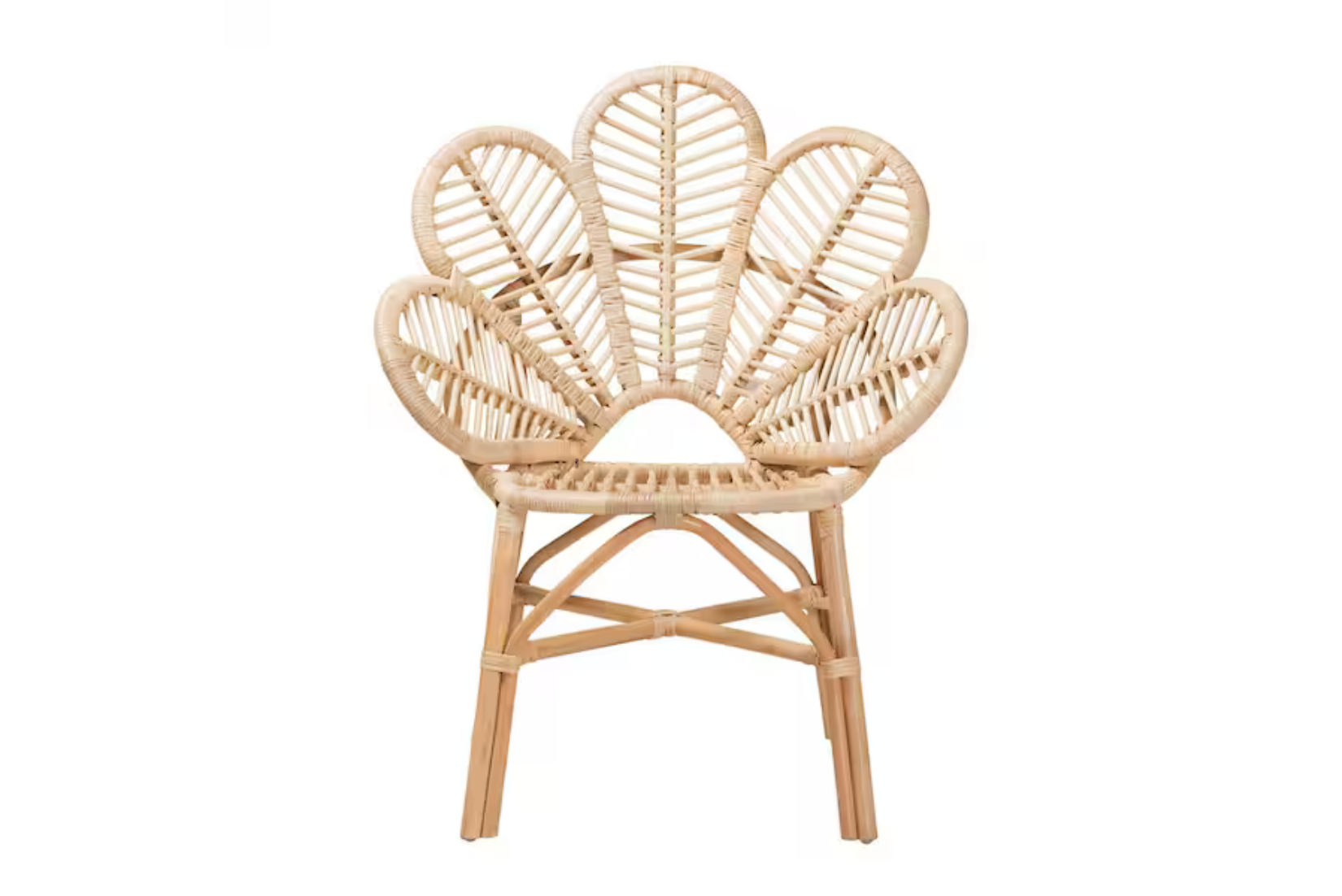 Boho chair used for safari themed baby shower