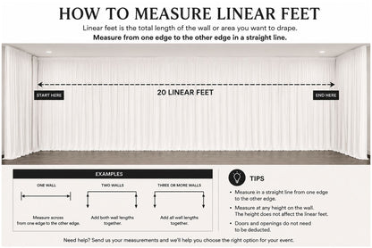 Pipe and Drape Full Room Draping (40 Linear Feet or More)