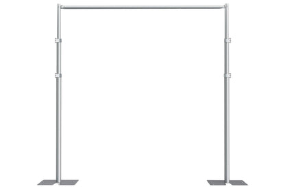Pipe and drape display stand for rent