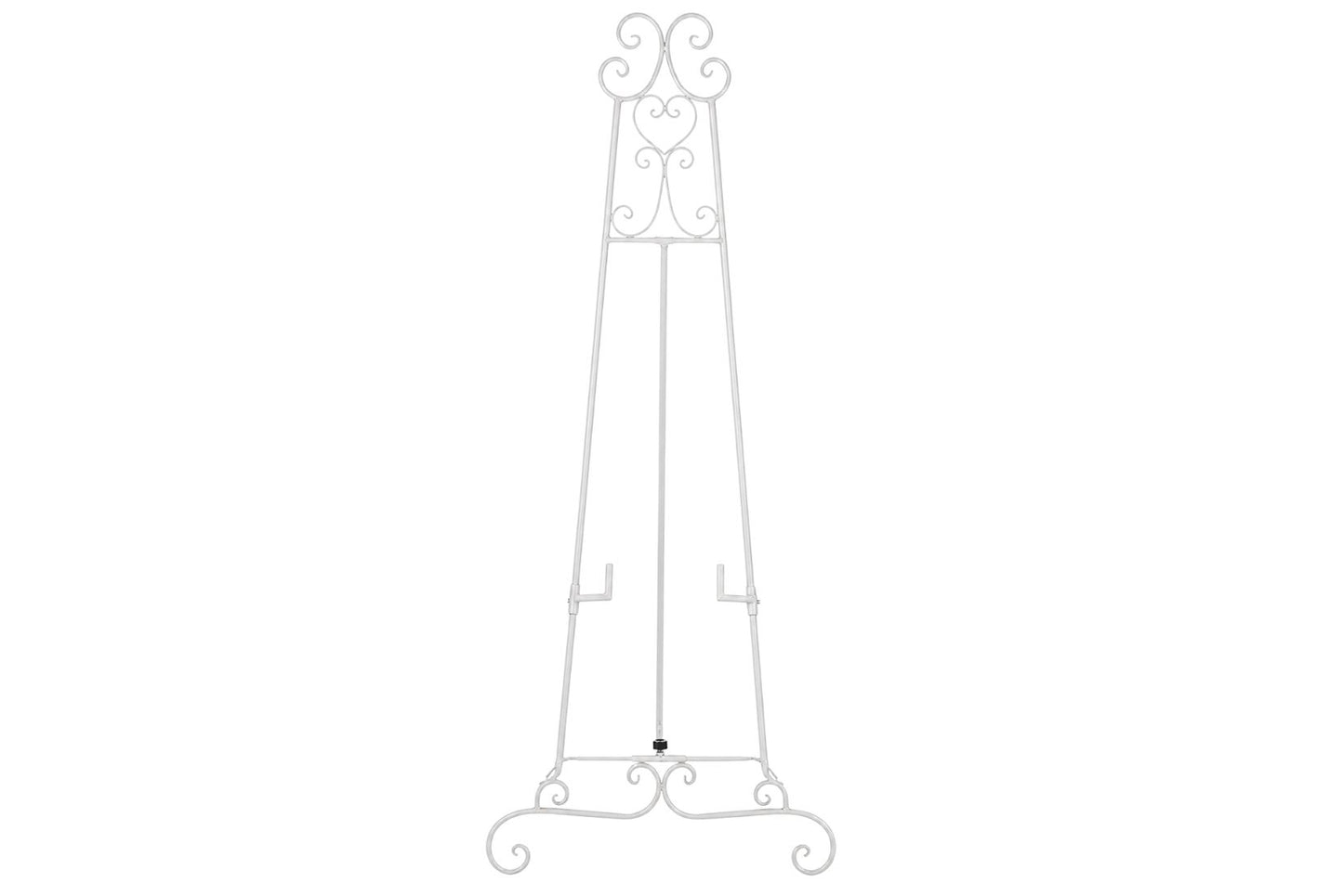white easel stand display on white background