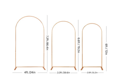 Gold 3-Piece Arch Set Rental