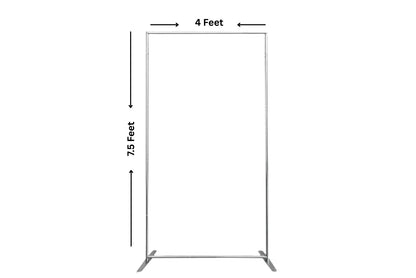 Rectangle arch large frame with sizes on a white background.