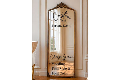 Golden Bronze Ornate Arch Selfie Mirror Rental